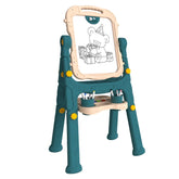 4 in 1 Magnetic Board, Chalkboard, Painting Easel, and Drawing White Board for Kids Toddler